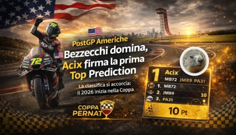 PostGp Americhe - Bezzecchi domina e Acix centra la prima Top Prediction